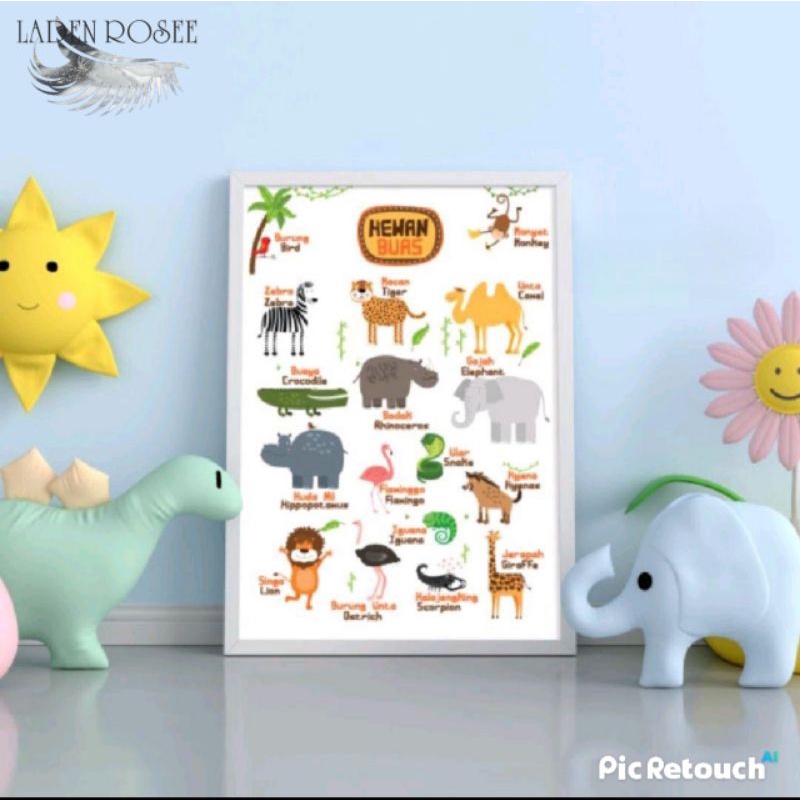 Poster Edukasi Anak Hewan Buas