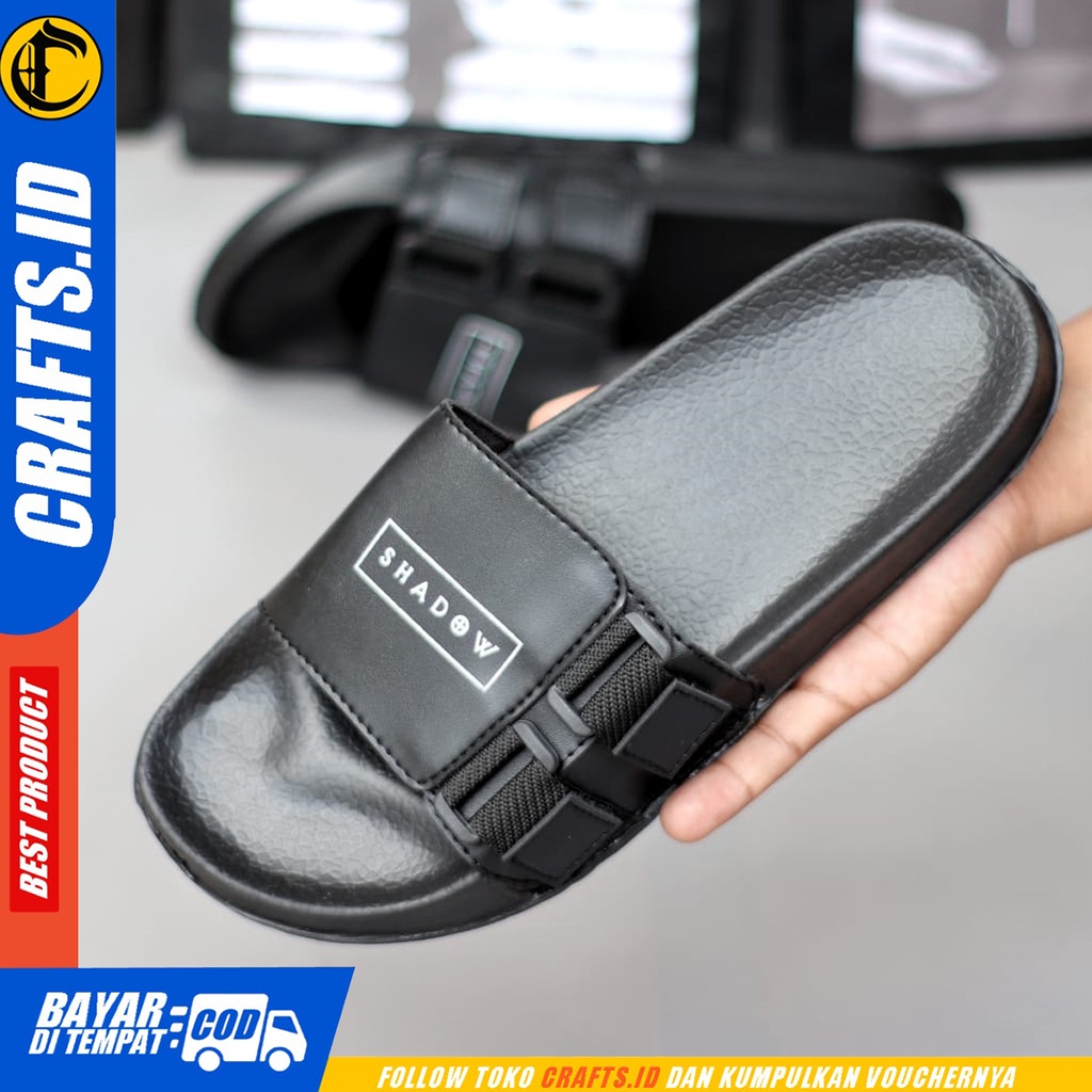 CRAFTS Warf - Sandal Slide Casual Sendal Distro Pria Terbaru