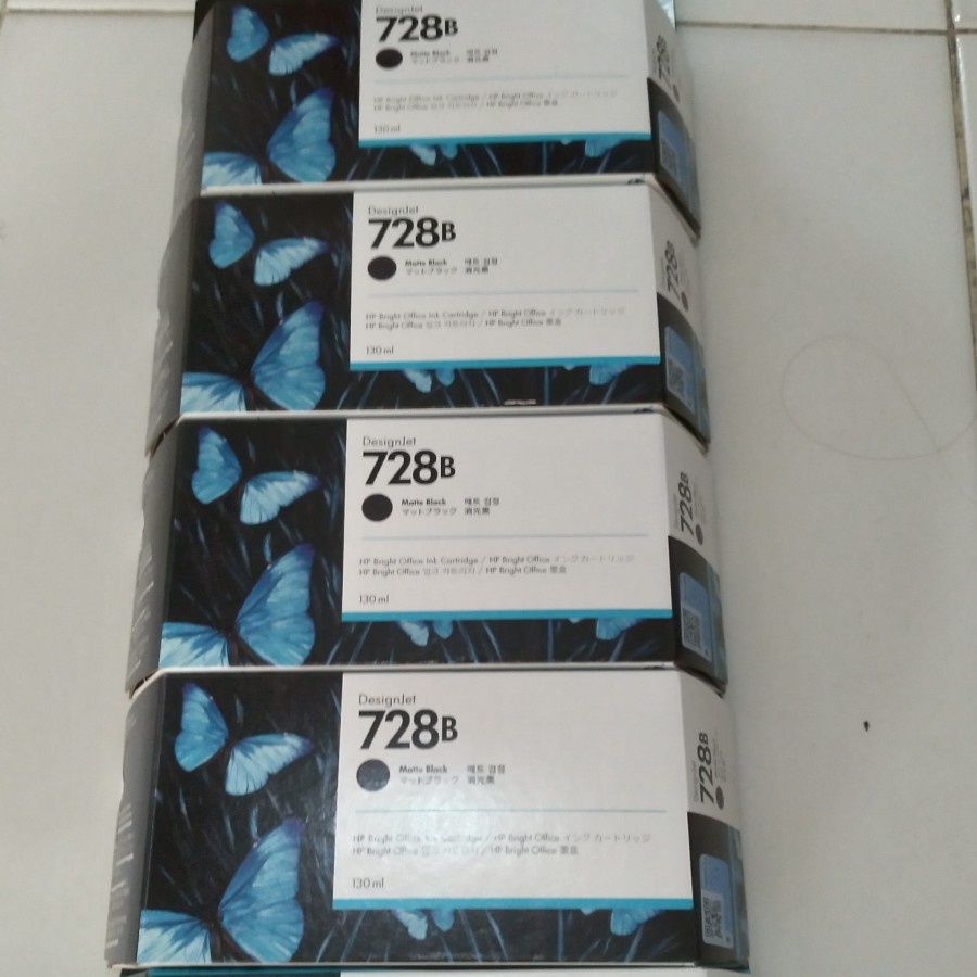 Tinta Cartridge Printer HP 728 (B/C/M/Y) Original