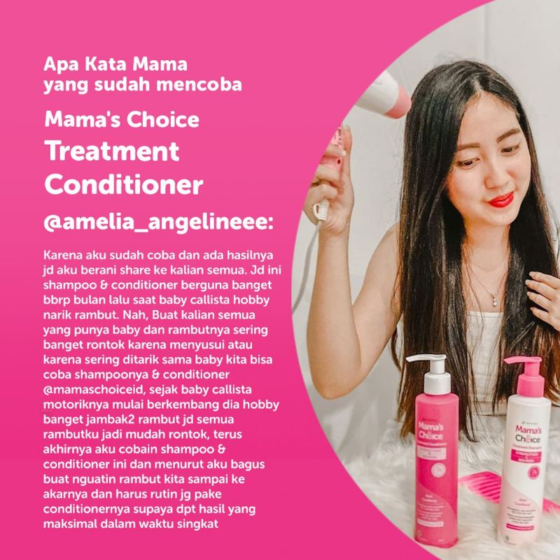 Mama's Choice Hair Treatment Conditioner | Kondisioner Rambut Rontok Ibu Hamil dan Ibu Menyusui