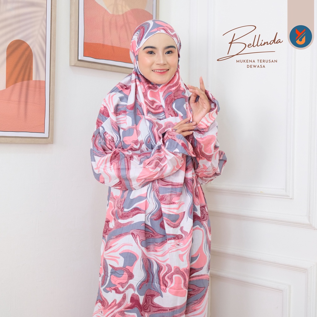 YashCollection Mukena Terusan Dewasa Mukena Travel Rosiana Bahan Rayon Size Jumbo