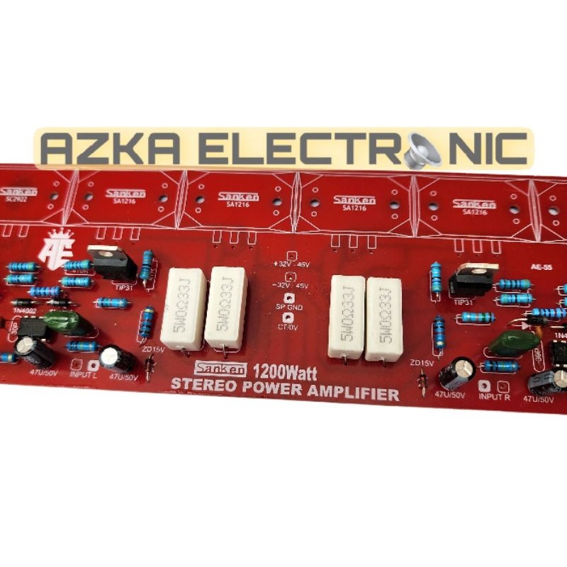 Kit Driver Power Amplifier Sanken Stereo 1200W AE-55