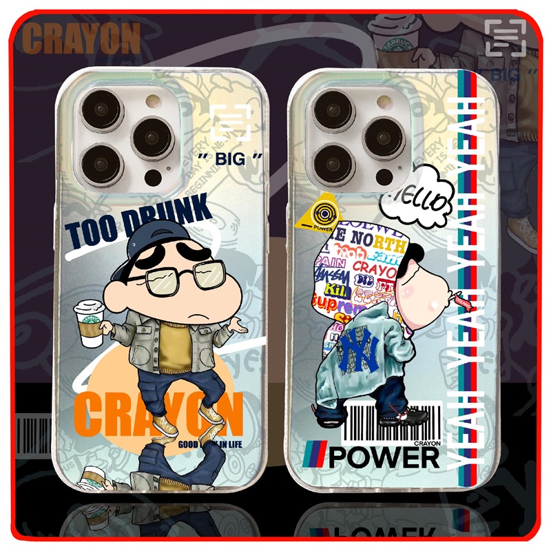 Crayon Shin-chan Phone case Kompatibel Untuk iphone 14promax Pro 13promax 12promax 11casing Penutup Belakang shockproof