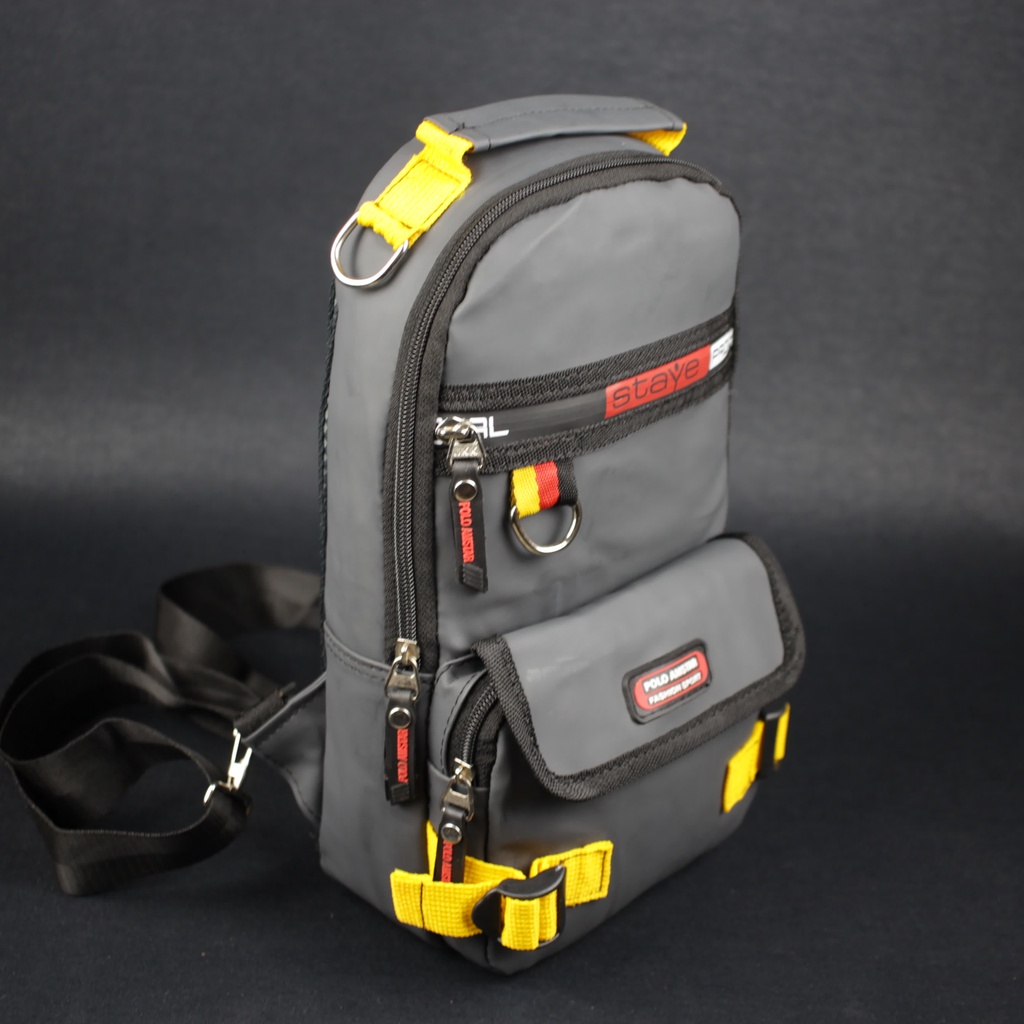 Tas Pundak 3 Fungsi Waterproof Bahan Ballon Tebal Original Polo Amstar Ransel Slingbag Tas Selempang Cross Bodybag