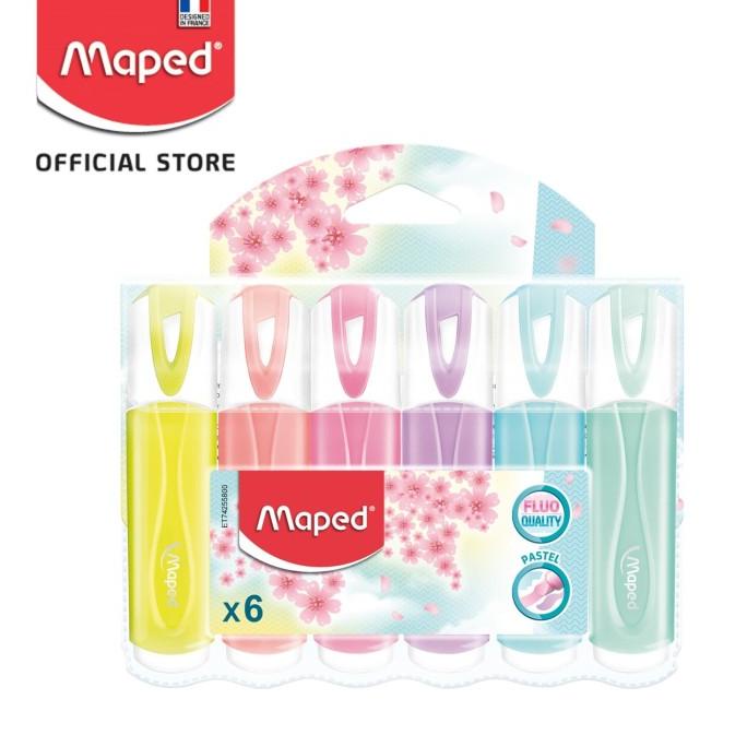 

Maped FluoPeps Classic Pastel AssCol x6 - Pouch
