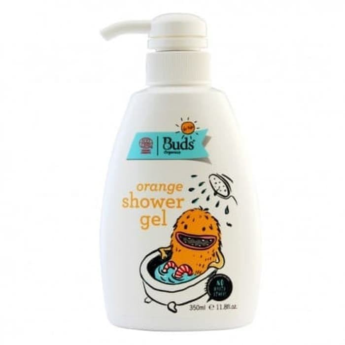 Buds Organic - Kids Shower Gel 350ml ORANGE (pump)