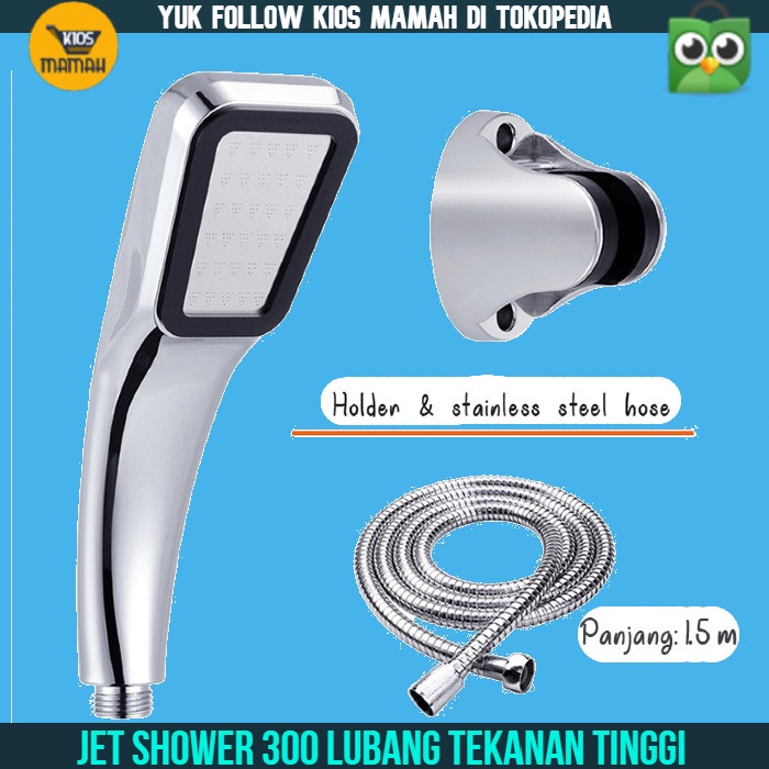 Keso Shower Mandi 300 Lubang Air Jet Shower Kepala [Kios Mamah]
