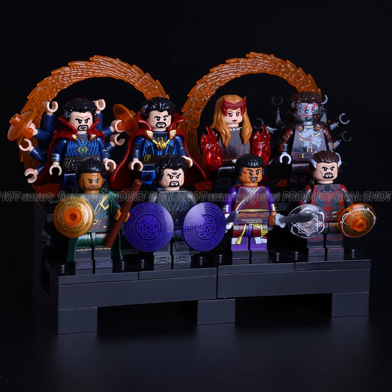 Minifigures Defender Doctor Strange Multiverse Wong Master Mordo Scarlet Witch Zombie Aneh Mini Figure Mainan Hadiah