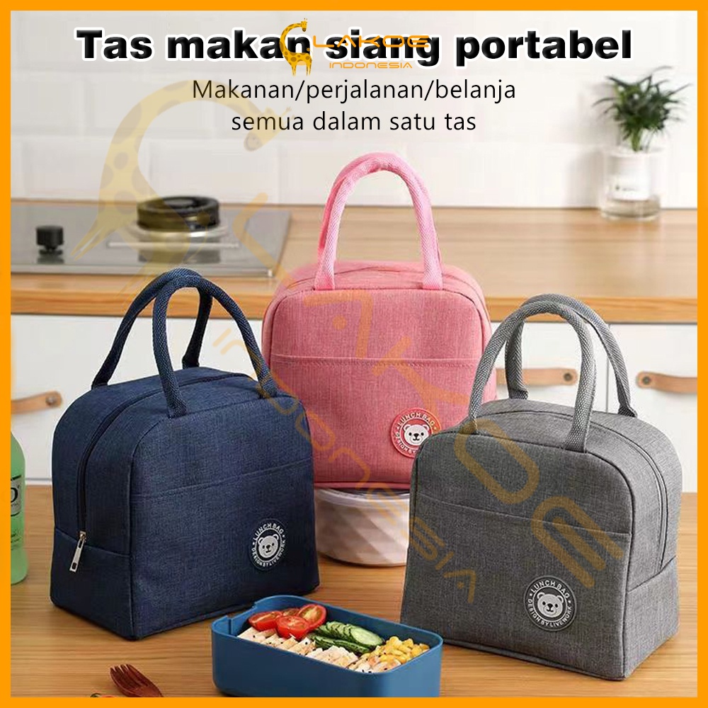 Tas bekal lunch bag Salur Makanan Aluminiu cooler bag asi