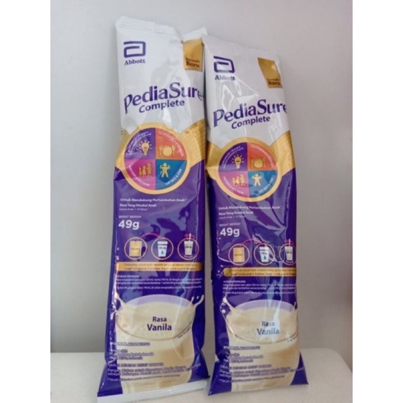 

PEDIASURE COMPLETE SACHET 49gr (KEMASAN BARU)