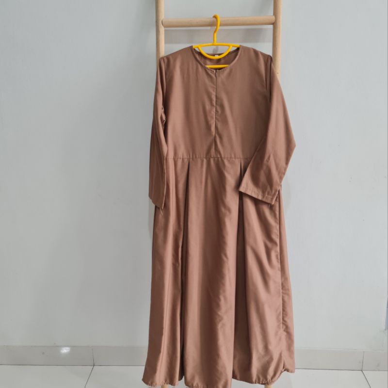 Preloved Gamis Coklat Polos