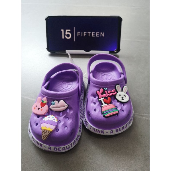 NEW ! ! BIG SALE！！Size：18-29 Sandal Sendal Anak Perempuan Usia 0- 5 Tahun RABBIT Bahan Eva Karet / BABY Girl 7110-B