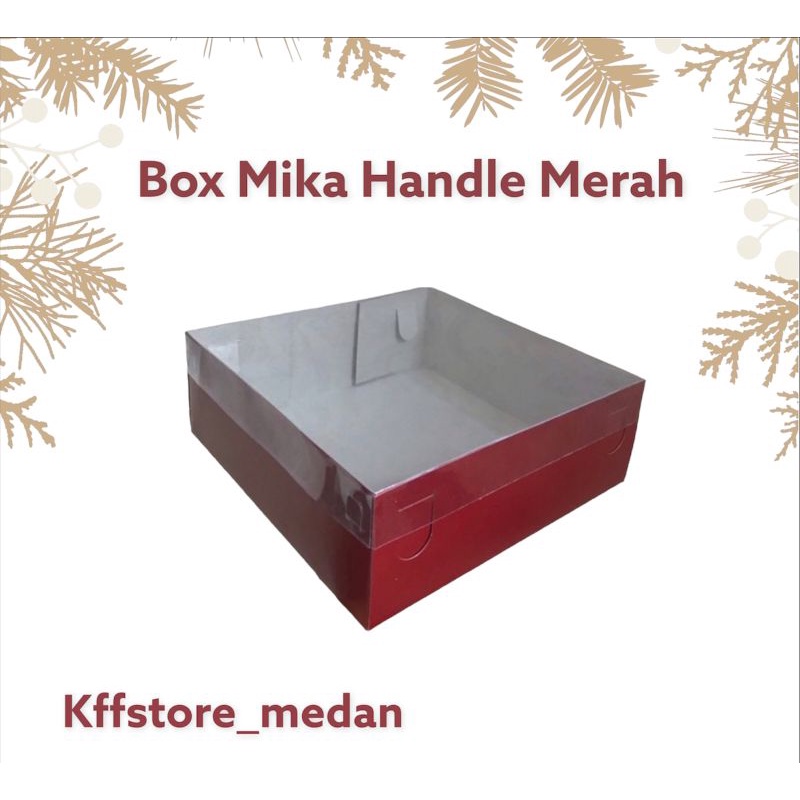 

Box Mika Red(Merah) 24x24x10cm (per pcs)