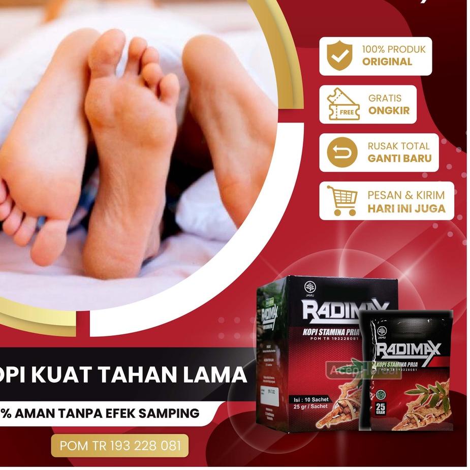 

koder8R2d Radimax Kopi Stamina Pria - 1 Box Isi 10 Sachet BPOM Halal