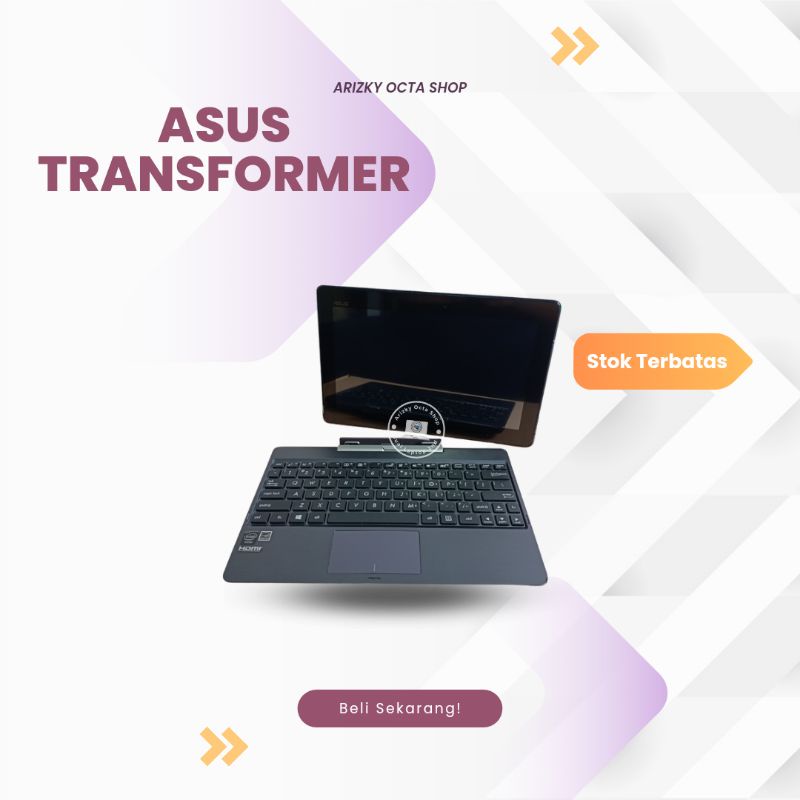 NETBOOK ASUS TRANSFORMER TABLET - Touchscreen  Intel Atom Ram 2GB Micro Sd 64GB Ready Stok