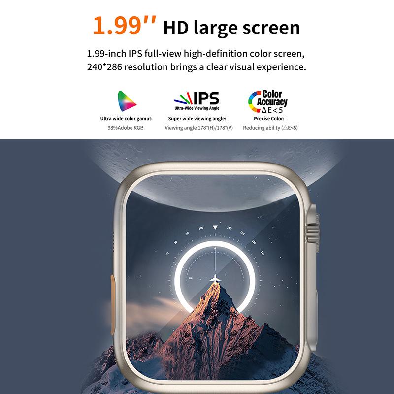 【COD】Newest Smartwatch SW17 (Z59 Ultra) Series 8 Full Touch HD Screen Wireless Charging Silicon Strap Supports NFC 128GB Memory