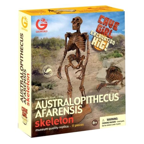 Sale Geoworld Australopithecus Afarensis Skeleton / Mainan Kerangka Manusia Zaman Purba