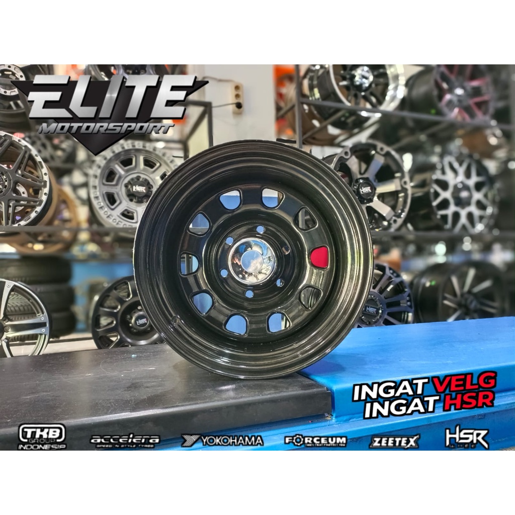 Velg Offroad Daytona Ring 15x10 Lubang 6x139.7 Velg Mobil Hardtop Landcruiser Gratis Ongkir
