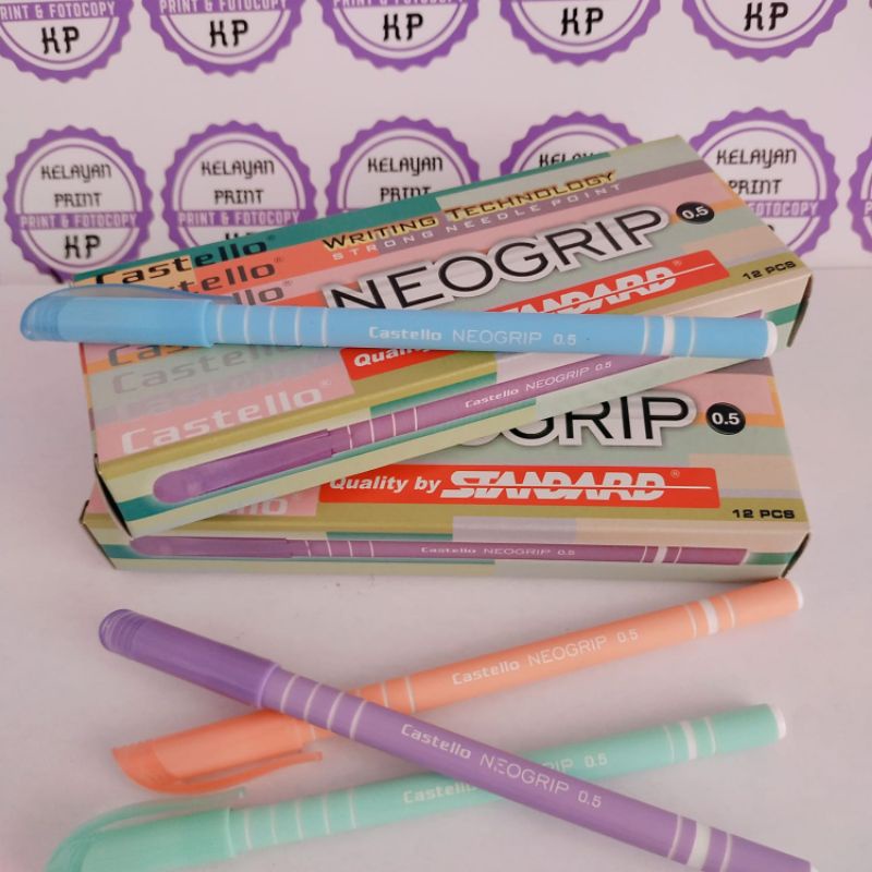 

PULPEN STANDARD NEOGRIP TINTA HITAM 1 KOTAK ISI 12 PCS