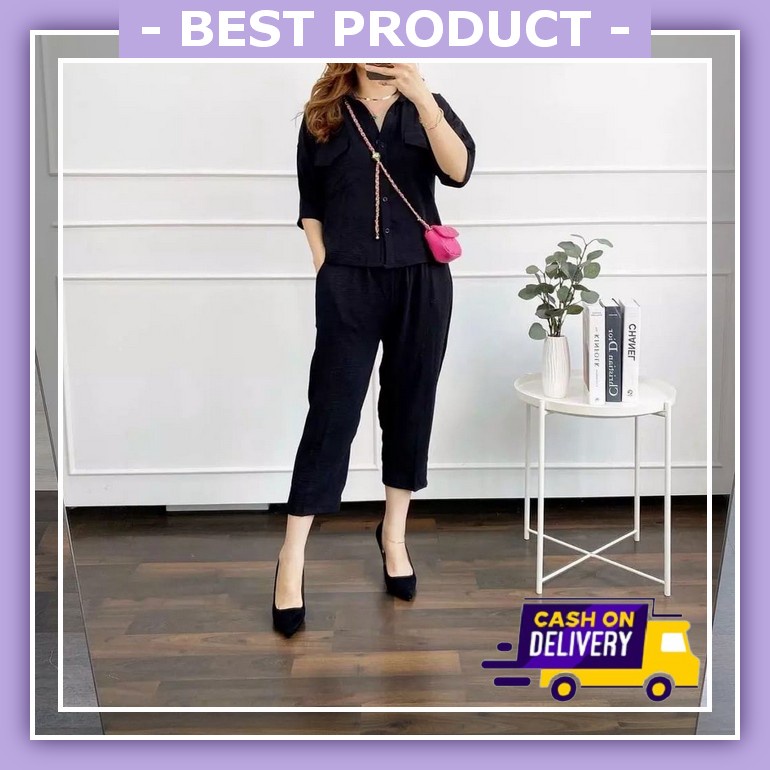 Set Atasan Dan Bawahan Setelan Kulot Atasan Bawahan Wanita Set Setelan Remaja Perempuan Baju Atas Ba