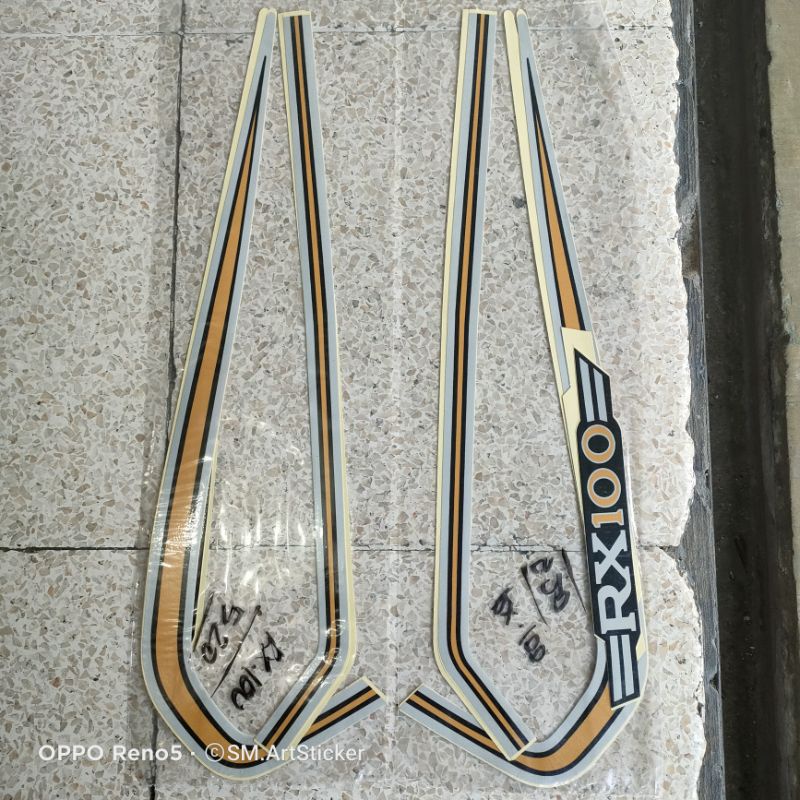 striping motor rx 100