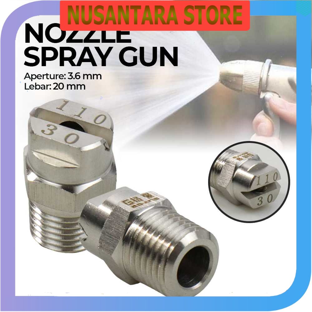 NUSANTARA STORE - MX Nozzle Spray Gun Cuci Mobil Stainless Steel 110 Derajat - MX1