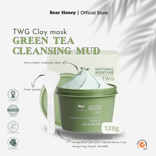 Image of [BPOM] READY STOCK Clay mask Masker Wajah Green Tea Cleansing mud mask 120GR Original twg maigoole feali