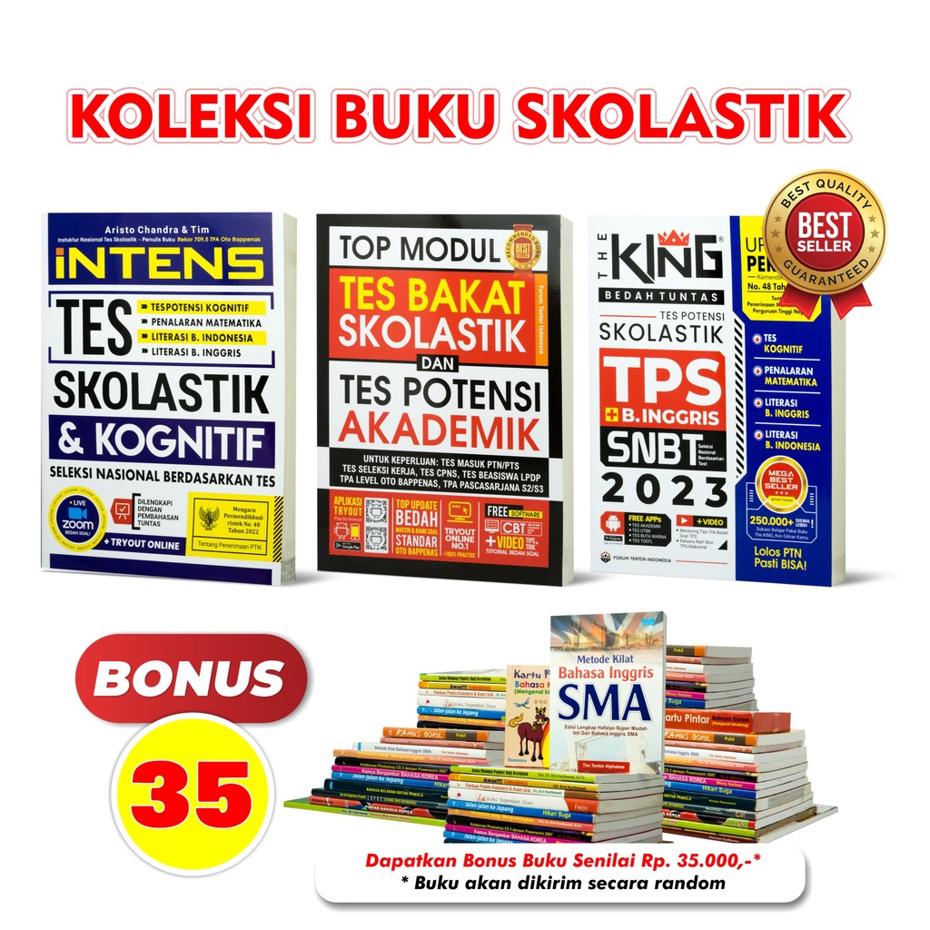 Buku the king snbt 2023 / King Bedah Tuntas Skolastik TPS Bahasa Inggris SNBT / Intens Tes Skolastik