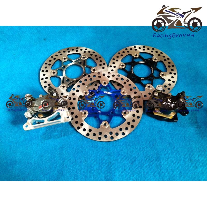 kaliper ktc kytaco 2p besar Kn01V2 plus breket sama disc PSM 220mm buat beat karbu beat fi Fino scop