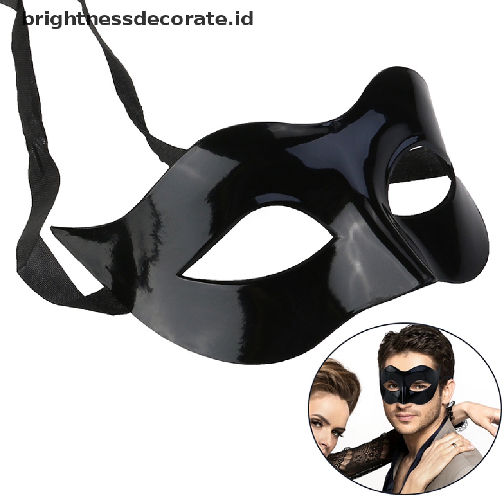 [Birth] Mens Masquerade Ball Mask Ventian Kostum Pesta Topeng Mata Fancy Dress [ID]