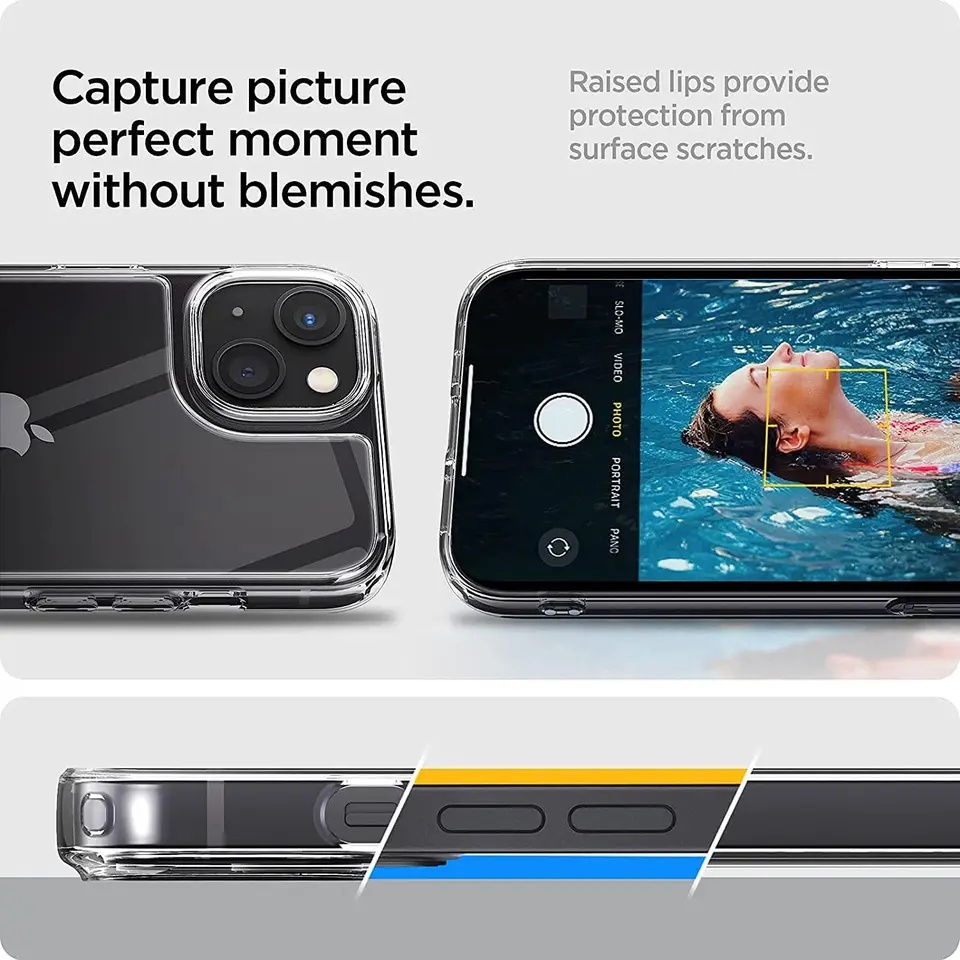 SPIGEN Neo Hybrid Crystal Clear Iphone 11 12 13 14 pro max Case Cover Casing Transparan Bening