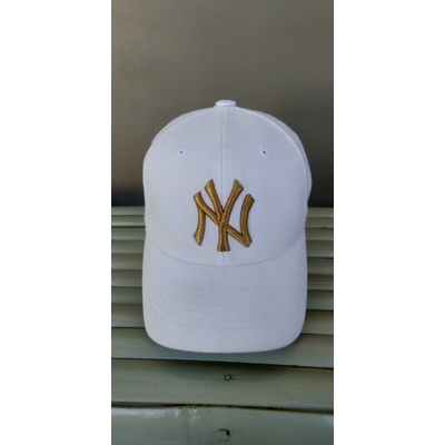 Topi NY Yankees MLB Putih Gold Second Original