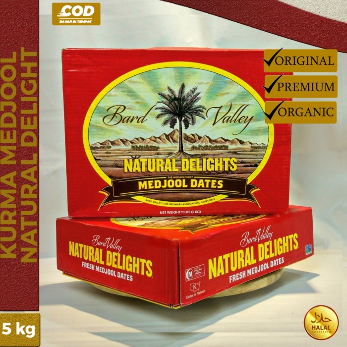 

Original Kurma Medjool Natural Delights Premium 5kg - Jumbo