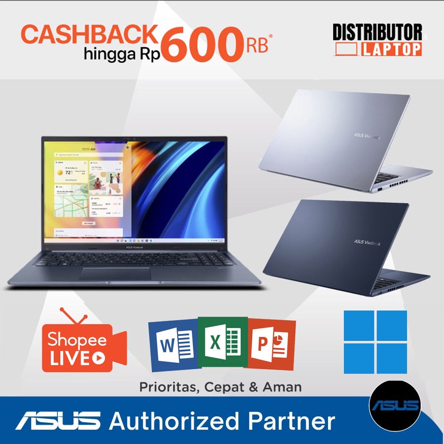 ASUS VivoBook 15 A1502ZA i3 1215U 4GB 512GB FHD IPS Touch W11