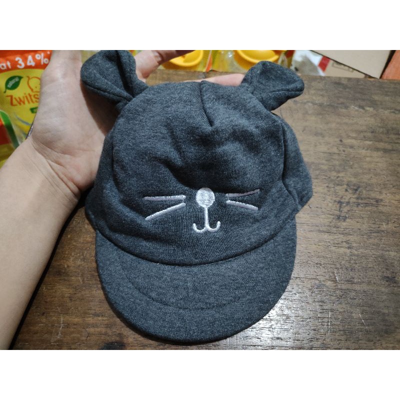 Topi Bayi Karakter Kucing / Topi Kucing Bayi / Topi Bayi Lucu / Topi Bayi Kucing / Topi Lucu Baby /kado anak
