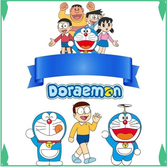Topper Cake karakter doraemon  topper kue ulang tahun Fadhilsouvenir
