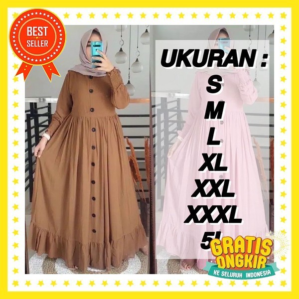 Maxy Mute/Gamis/Gamis Brukat/Gamis Formal/Gamis Pesta/Gamis Cantik/Gamis Murah/Gamis Terbaru ( S M L