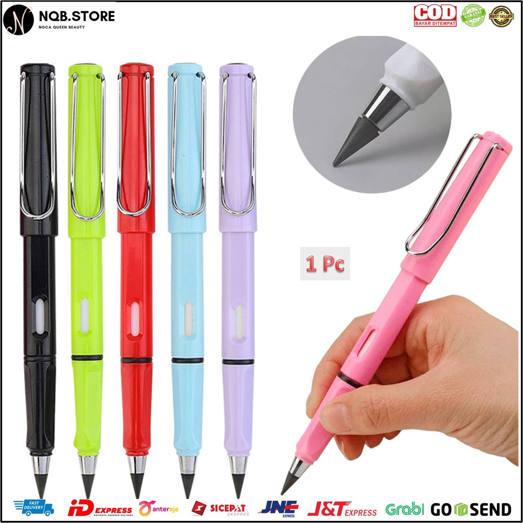 

NQB - Pensil Tanpa Batas Alat Tulis Sekolah Magic Pencil Unlimited Writing Eternal Tanpa Raut HB 0.5mm