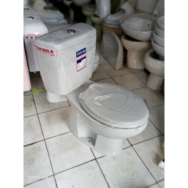 kloset duduk Toto Sw 660j abu2 closet duduk