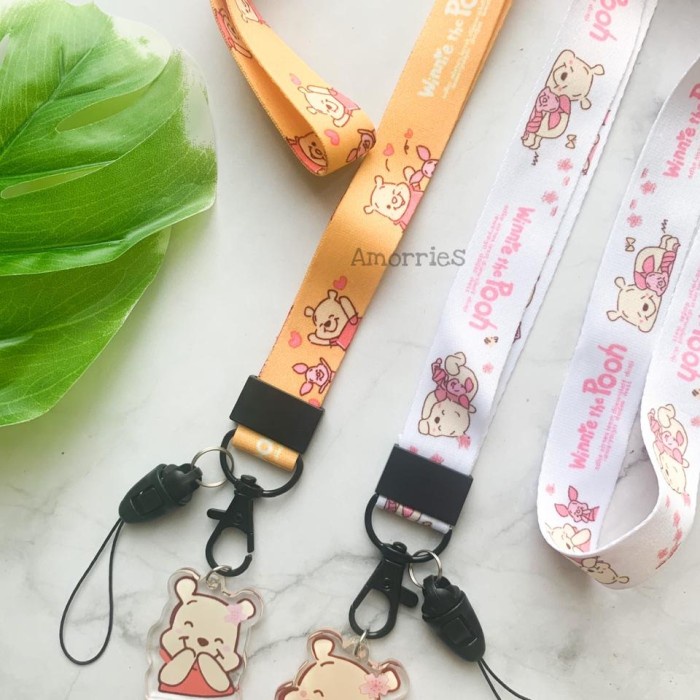 

Tag Holder Gantungan Hp Lanyard Disney Winnie The Pooh Tali Hp Lucu Tali Hp Id Ca