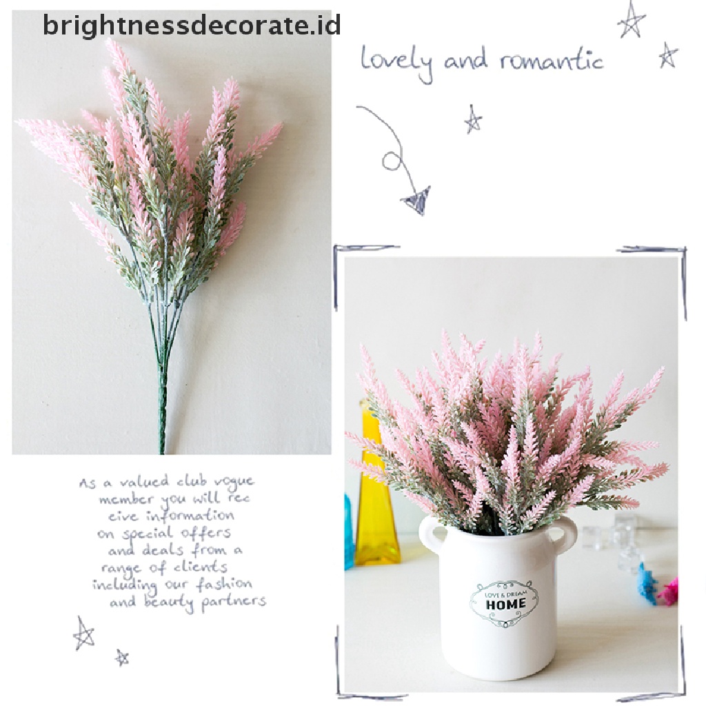 [Birth] 1bundle Romantic Provence Lavender Wedding Decor Vas Bunga Artifisial [ID]