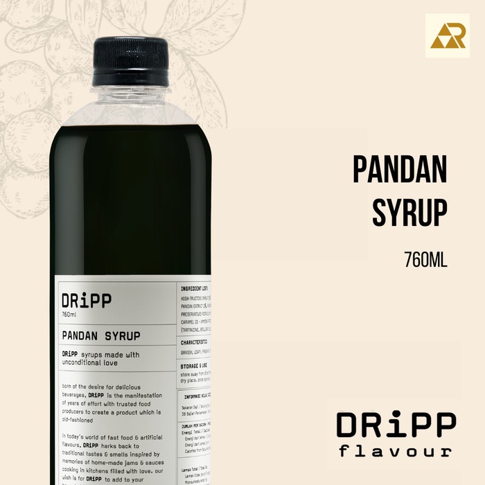 

DRIPP PANDAN SYRUP - 760ML