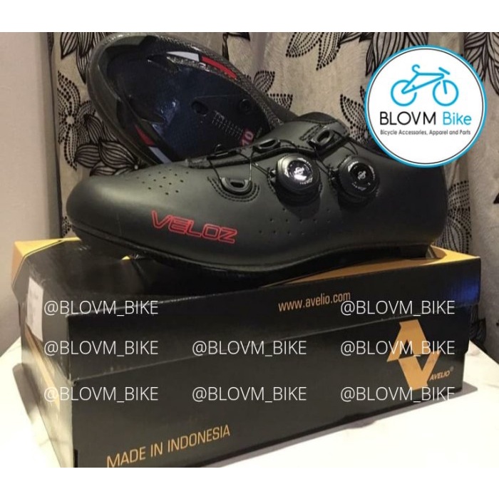 Aksesoris Sepatu Sepeda Carbon Veloz Avelio Carbon Hitam Roadbike