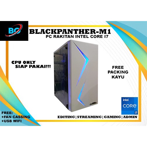 Full set Pc gaming  Editing Core i7 Ram 16gb Ssd 120 gb vga 2gb Monitor Led 19 inc cocok buat desain editing gaming