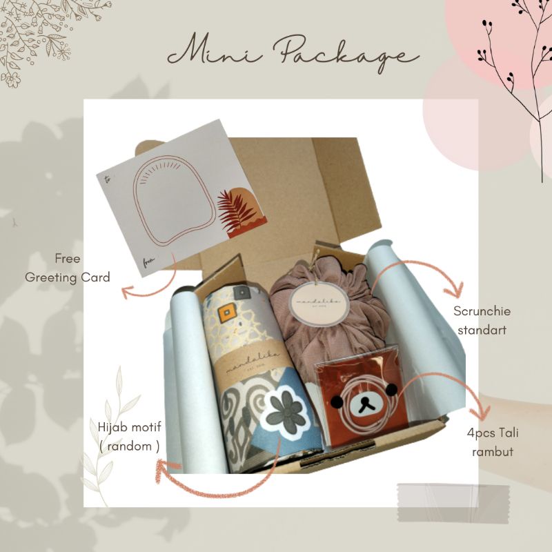 

HAMPERS LEBARAN HADIAH KADO "MINI PACKAGE" GIFT BOX PAKET MINI BOX | BY MANDALIKA | HAMPERS HIJAB MURAH