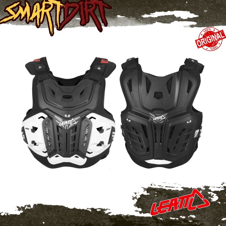 PELINDUNG DADA LEATT 4.5 BLACK WHITE CHEST PROTECTOR LEATT 4.5 ORI