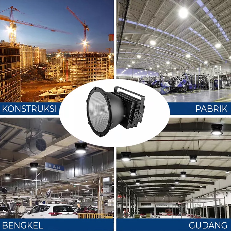 Lampu LED High Bay Gantung Industri Gudang