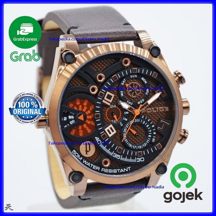 {CollectionStore} JAM TANGAN POLICE PRIA ORI / JAM COWOK MODEL P- 14999JSTR-04M ORIGINAL Limited