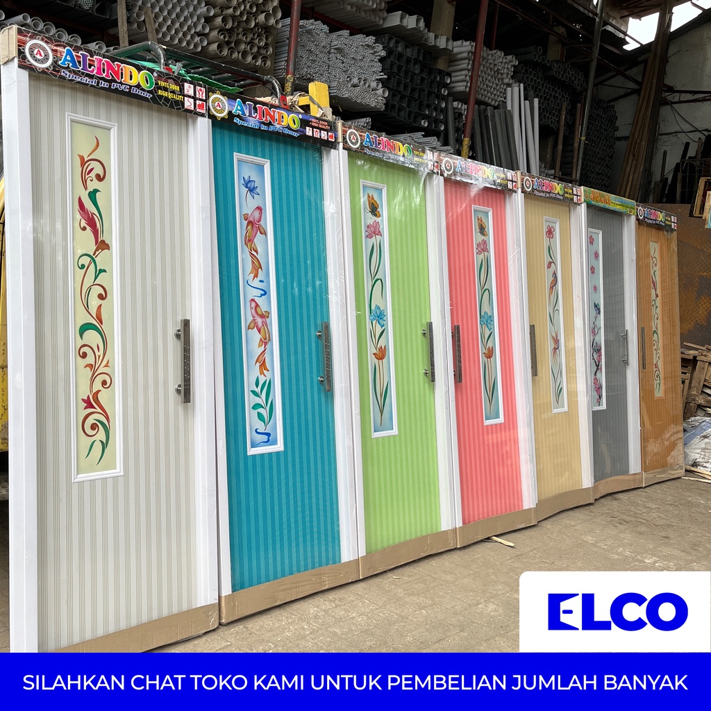 Pintu Kamar Mandi PVC Kaca Samping Minimalis