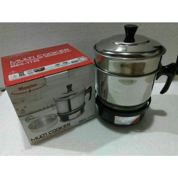 panci listrik MASPION MULTI ELEKTRIK COOKER MEC 2750 PANCI LISTRIK 0.7 LITER - MEC 1750(F3C1) Panci 